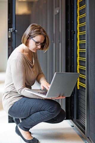 Firewall maintenance-girl-work